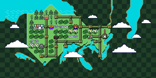 REEF 2 overworld map showing every TRT waypoint's location